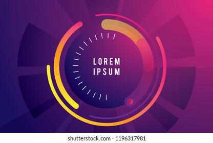  Fondo geométrico moderno. Composición de varias formas de tecnología. ilustración vectorial.