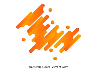 Modern geometric background with various rounded shapes. Abstract shapes with dynamic composition