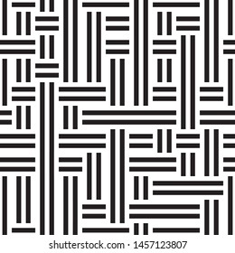Modern geometric background. Vector seamless texture. A repeating pattern with interwoven lines. 