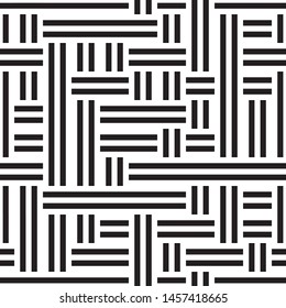 Modern geometric background. Vector seamless texture. A repeating pattern with interwoven lines. 