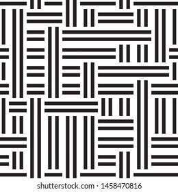 Modern geometric background. Vector seamless texture. A repeating pattern with interwoven lines. 