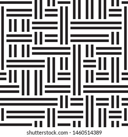 Modern geometric background. Vector seamless texture. A repeating pattern with interwoven lines. 