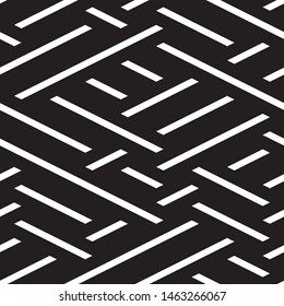 Modern geometric background. Vector seamless texture. A repeating pattern with interwoven lines. 
