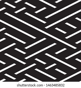 Modern geometric background. Vector seamless texture. A repeating pattern with interwoven lines. 
