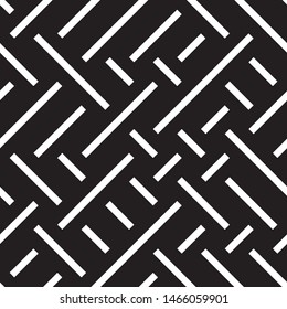 Modern geometric background. Vector seamless texture. A repeating pattern with interwoven lines. 