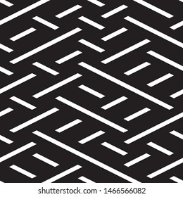 Modern geometric background. Vector seamless texture. A repeating pattern with interwoven lines. 