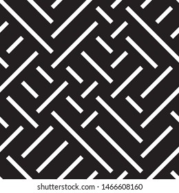 Modern geometric background. Vector seamless texture. A repeating pattern with interwoven lines. 