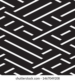 Modern geometric background. Vector seamless texture. A repeating pattern with interwoven lines. 