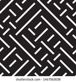 Modern geometric background. Vector seamless texture. A repeating pattern with interwoven lines. 
