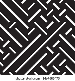 Modern geometric background. Vector seamless texture. A repeating pattern with interwoven lines. 