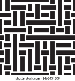 Modern geometric background. Vector seamless texture. A repeating pattern with interwoven lines. 