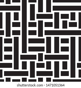 Modern geometric background. Vector seamless texture. A repeating pattern with interwoven lines. 