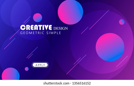 Modern geometric background. Web page template. Simple shapes composition. Eps10 vector.