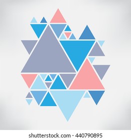 Modern geometric background.Vector background with triangles.