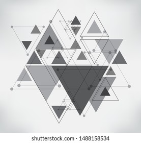 Modern geometric background.Vector triangle background.