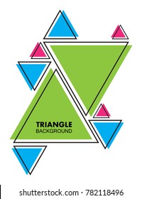 Modern geometric background.Vector triangle background.