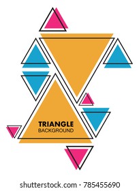 Modern Geometric Backgroundvector Triangle Banner 260nw 785455690 