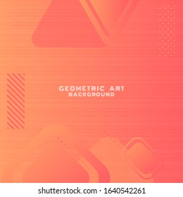 Modern geometric banner line dashed and halftone design modern shape style. vector illustration.