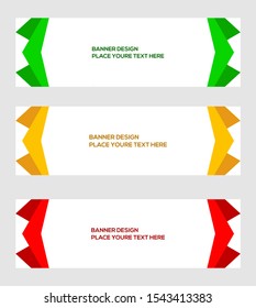 Modern geometric banner template, abstract background.