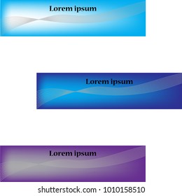 Modern geometric banners