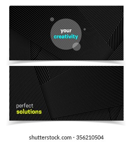 Modern geometric banners.