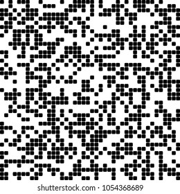 Modern geometric black white background of seamless with squares pixel. Gorgeous graphic image template monochrome tone. Abstract vector Illustration eps10 for your business brochure, fabric pattern