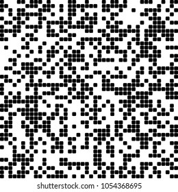 Modern geometric black white background of seamless with squares pixel. Gorgeous graphic image template monochrome tone. Abstract vector Illustration eps10 for your business brochure, fabric pattern
