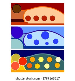 modern geometric blank background colorful vector dynamic abstract graphic set template design ideas