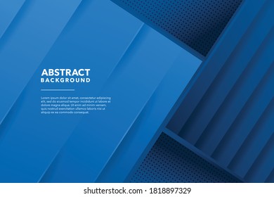 modern geometric blue background template