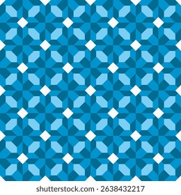 Modern Geometric Blue Tone Shape Repeatable Pattern Background Illustration