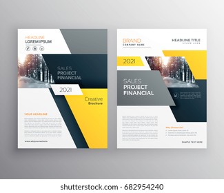 Modern Geometric Business Brochure Flyer Poster Template Design