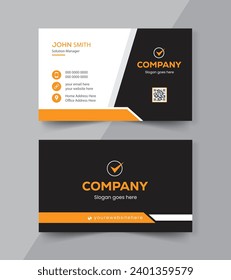 Modern geometric business card design, business card, name card template ,horizontal simple clean layout design template.