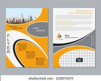 Modern Geometric Business Twosided Flyer Booklet Stock Vector (Royalty ...