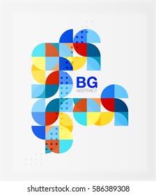 Modern geometric circle abstract background. Vector template background for workflow layout, diagram, number options or web design