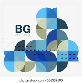 Modern geometric circle abstract background. Vector template background for workflow layout, diagram, number options or web design