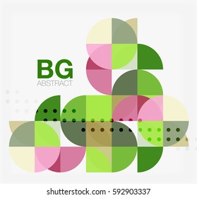 Modern geometric circle abstract background. Vector template background for workflow layout, diagram, number options or web design