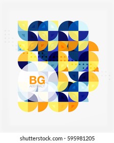 Moderner geometrischer Kreis abstrakter Hintergrund. Vektorvorlagenhintergrund für das Workflowlayout, -diagramm, -nummeroptionen oder Webdesign