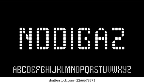 modern geometric circular font with rounded edges