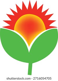 Logotipo geométrico moderno del Vector de la forma colorida con el arte Abstractas del centro de la estrella, diseño simétrico creativo.