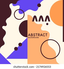 Composición geométrica moderna de varias formas. Ilustración para el diseño. Resumen de fondo en el gráfico de tendencias.