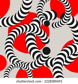 Moderne geometrische Zusammensetzung verschiedener Formen. Illustration für Design. Abstrakter Hintergrund in der Trendkarte.
