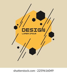 Modern geometric composition of various shapes. Illustration for design. Abstract background in the trend chart.