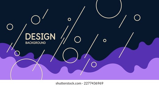 Modern geometric composition of various shapes. Illustration for design. Abstract background in the trend chart.
