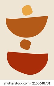 Composiciones y formas geométricas modernas. Resumen de los antecedentes modernos. Fondos con formas geométricas. Decoración de estilo boho en las paredes. Minimalismo.