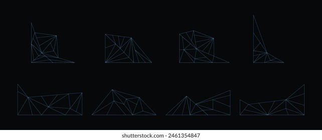 Modern Geometric Connection Lines and Dots for Technology Concept