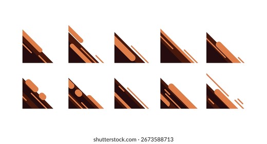 Modern Geometric Corner Set Collection