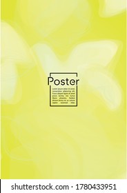 Modern Geometric Cover Design with Gradient and Abstract Lines, Figures for your Business.  Flyer Fluid Rainbow Poster Design, Gradient Effect for Electronic Festival.