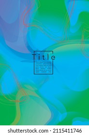 Modern Geometric Cover Design with Gradient and Abstract Lines, Figures for your Business.  Template Fluid Rainbow Poster Design, Gradient Effect for Presentation.