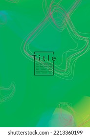 Modernes Geometrisches Cover-Design mit farbigen und abstrakten Linien, Zahlen für Ihr Unternehmen.  Coverage Fluid Rainbow Poster Design, Farbeffekt für Identität.