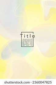 Modern Geometric Cover Design with Gradient and Abstract Lines, Figures for your Business.  Poster Fluid Rainbow Poster Design, Gradient Effect for Music Festival.